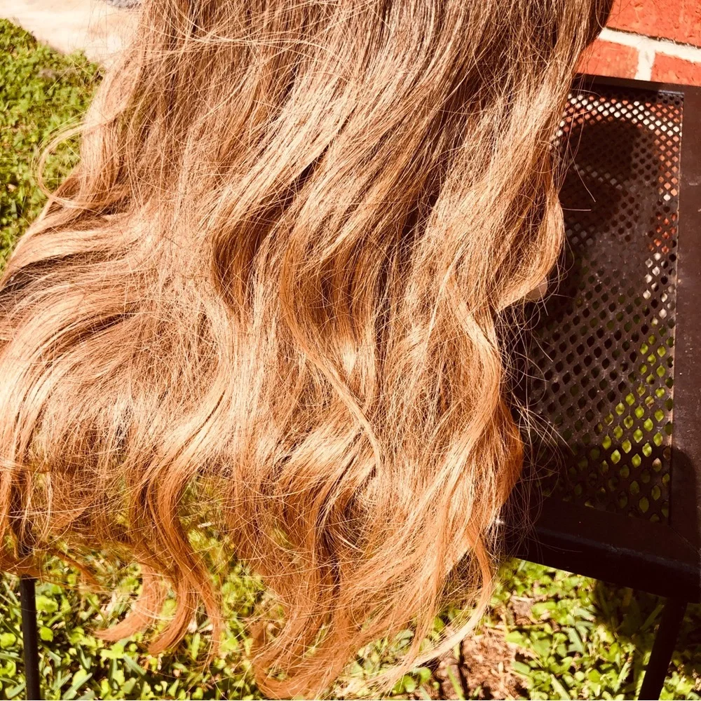 29” Human Hair Long layared ombre wig FLT086-2
